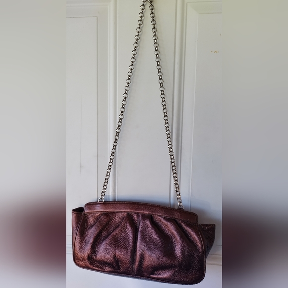 Kate Landry Copper Leather Solid Handbag! - Picture 9 of 16